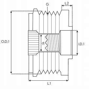 фото thumb №2, Колесо пасове afp6002 ina opel astra corsa 1.3d