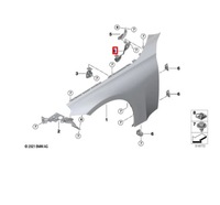 фото thumb №9, Bmw 2 coupe g42 кронштейн крила передній правого 41009466100