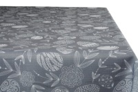 Серая пасхальная скатерть с защитой от пятен, 130×250