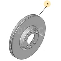 фото thumb №1, Диск тормозная перед opel astra l 1687772080