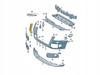 Кронштейн направляющая бампера audi q5 8r0807278c aso с Разборки, фото thumb