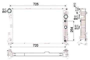 фото thumb №2, Nrf радіаторів db w204 c-klasa 07-