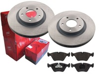 фото thumb №1, Тормозные диски + тормозные колодки trw перед jaguar xk8 xj