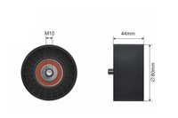 фото thumb №1, Ролик натягувача ремінь багаторучейковий mercedes actros, actros mp2 mp3 om541.