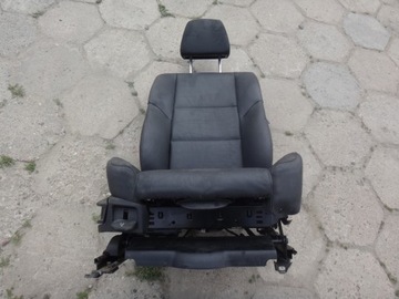 фото thumb №10, Сиденье правые перед переднее пассажира bmw e60 e61 м-пакет sport чёрная кожа