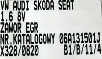 фото thumb №6, Клапан egr 06a131501j 1.6 8v vw audi seat skoda