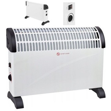 Белый конвектор Volteno 2000W, мощный нагрев