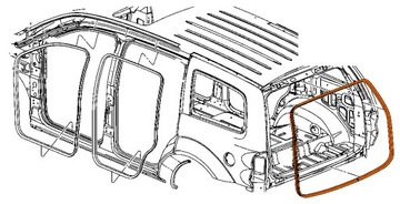 фото thumb №3, Прокладка кришки багажника кришки задньої dodge durango chrysler aspen mopar
