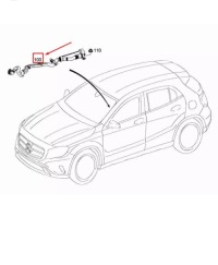 фото thumb №1, Mercedes w117 w176 w246 a klasa cla45 45 amg шланг пабтрубок