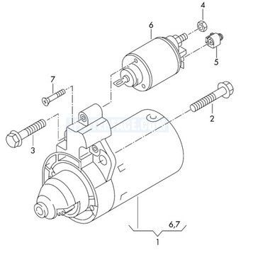 фото thumb №5, Стартер audi rs4 rs5 2.9 tfsi 06m911021