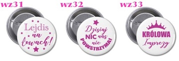 PRZYPINKA NA WIECZÓR PANIEŃSKI PANNA MŁODA IMIĘ