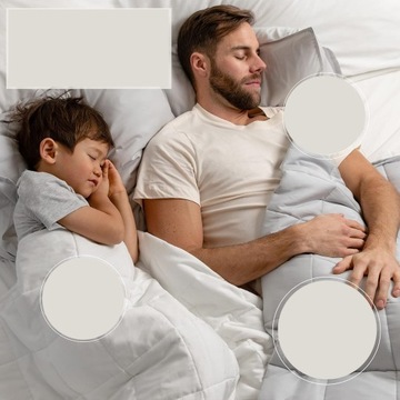 KOŁDRA OBCIĄŻENIOWA CURA PEARL CLASSIC 135x200cm 11kg