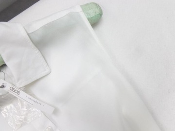 34 ASOS MATERNITY DŁUGA TUNIKA CIĄŻOWA ECRU T2097