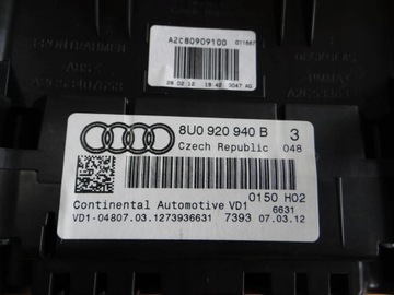 фото thumb №5, Спидометр манометр 8u0920940b audi q3 бензин