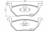 фото thumb №15, Ham.klocki /t/maverick 2.0 16v 01-07 textar 2467001 набор тормозных колодок