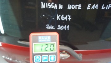 фото thumb №14, Nissan note e11 рестайлинг крышка задняя багажника k617