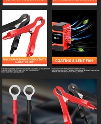 фото thumb №13, Зарядний пристрій акумуляторів автомобільних 12v-24v w pełni автоматична 12v 10a цифровий зарядний пристрій автомобільна