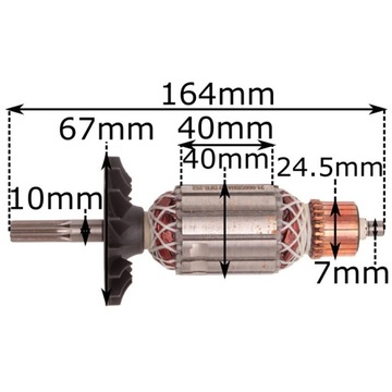 Ротор для BOSCH GBH4-32DFR, ротор BHD SPIT
