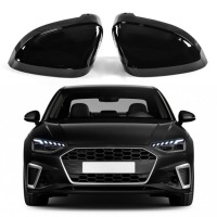 фото thumb №8, Накладки na дзеркало audi audi a4 b9 чорні błyszczące пара