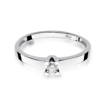 Кольцо W-252 0,12CT Diamonds White Gold 585