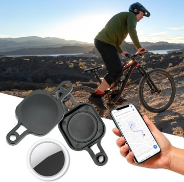 UCHWYT ROWEROWY NA LOKALIZATOR APPLE AIRTAG DO ROWERU NA RAMĘ ETUI BIDON