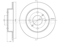 Купити Metelli 23-0633 диск гальмівна, фото thumb