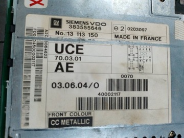 фото thumb №9, Радіо cd навігація opel vectra c 13113150 383555646 24461297 5w70093 1.9 cdti