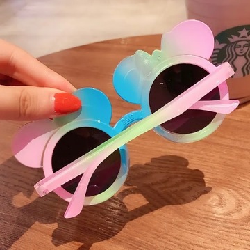 OKULARY PRZECIWSŁONECZNE MYSZKA MINNIE MIKI DLA DZIECI KOLOROWE KARNAWAŁ