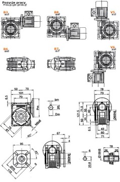 Przekładnia TM 040/30[105/9]B3