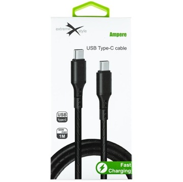 Прочный кабель USB-C 1 м USB-C Type-C TypeC 100 см черный