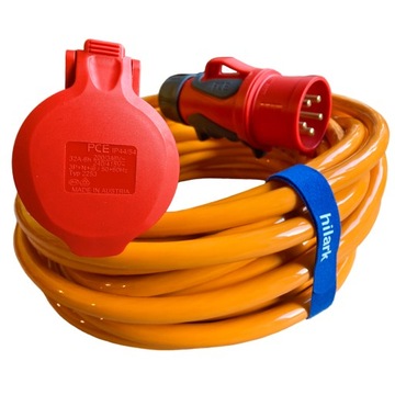 PRZEDŁUŻACZ SIŁOWY GRIP POLIURETANOWY 2M H07BQ-F 5x4 32A PUR SUPER MOCNY