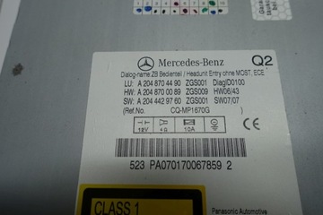 фото thumb №5, Mercedes w204 радіо 2048704490 c-klasa glk