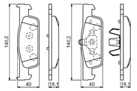 фото thumb №1, Bosch тормозные колодки тормозные renault перед clio thalia t