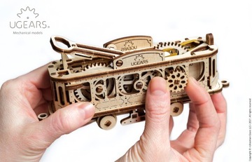 Красивый 3D деревянный пазл uGEARS Tram Line