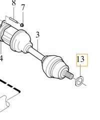 фото thumb №1, Volvo s60 v60 xc60 ii прокладка гвинти піввісь оригінальний номер 31