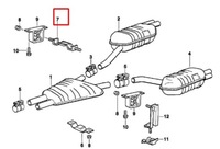 фото thumb №10, Bmw 8 e31 хомут заднего системы выпускной 18211723130