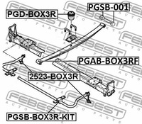 фото thumb №16, Febest pgab-box3rf втулка підшипник, щітка ресора