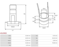 фото thumb №3, Komutator генератора asl9002