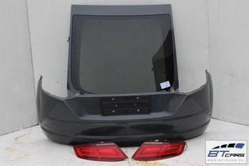 фото thumb №12, Audi tt 8s зад бампер задний + крышка багажника + лампы лампа цвет: lx7m -