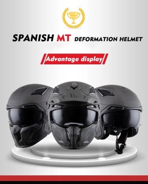 MT StreetFighter Open Helmet Regular модульный внедорожный мотоцикл