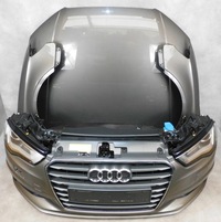 фото thumb №6, Audi a3 8v 8v5 sedan комплектный перед бампер лампы капот pas ксенон серый