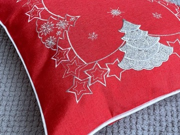 Новогодняя наволочка 40х40 см Starry Christmas Trees