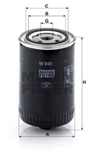 Купити W940 фільтр оливи, фото thumb