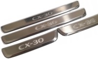 фото thumb №1, Накладки декоративные порог с подсветкой оригинал mazda cx-30