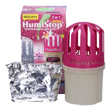 Осушитель воздуха HUMISTOP с поглотителем влаги и картриджем с цветочным ароматом