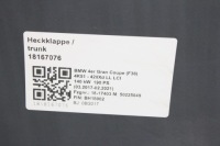 фото thumb №5, Крышка зад багажника bmw f36 gran купе 475 чёрный