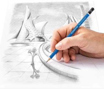 OŁÓWEK DO SZKICOWANIA rysunkowy sześciokątny Staedtler Mars Lumograph H
