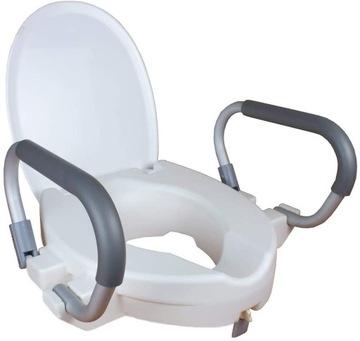СИДЕНЬЕ ДЛЯ УНИТАЗА С КРЫШКОЙ И ПОДЛОКОТНИКАМИ MOBICLINIC ALCALA 10CM