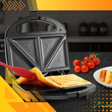 OPIEKACZ TOSTER GOFROWNICA GRILL 3w1 DO KANAPEK TOSTÓW SANDWICH PANINI