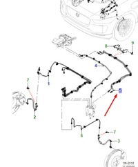 фото thumb №1, Jaguar i-pace x590 brake line труба rhd t4k9836 original